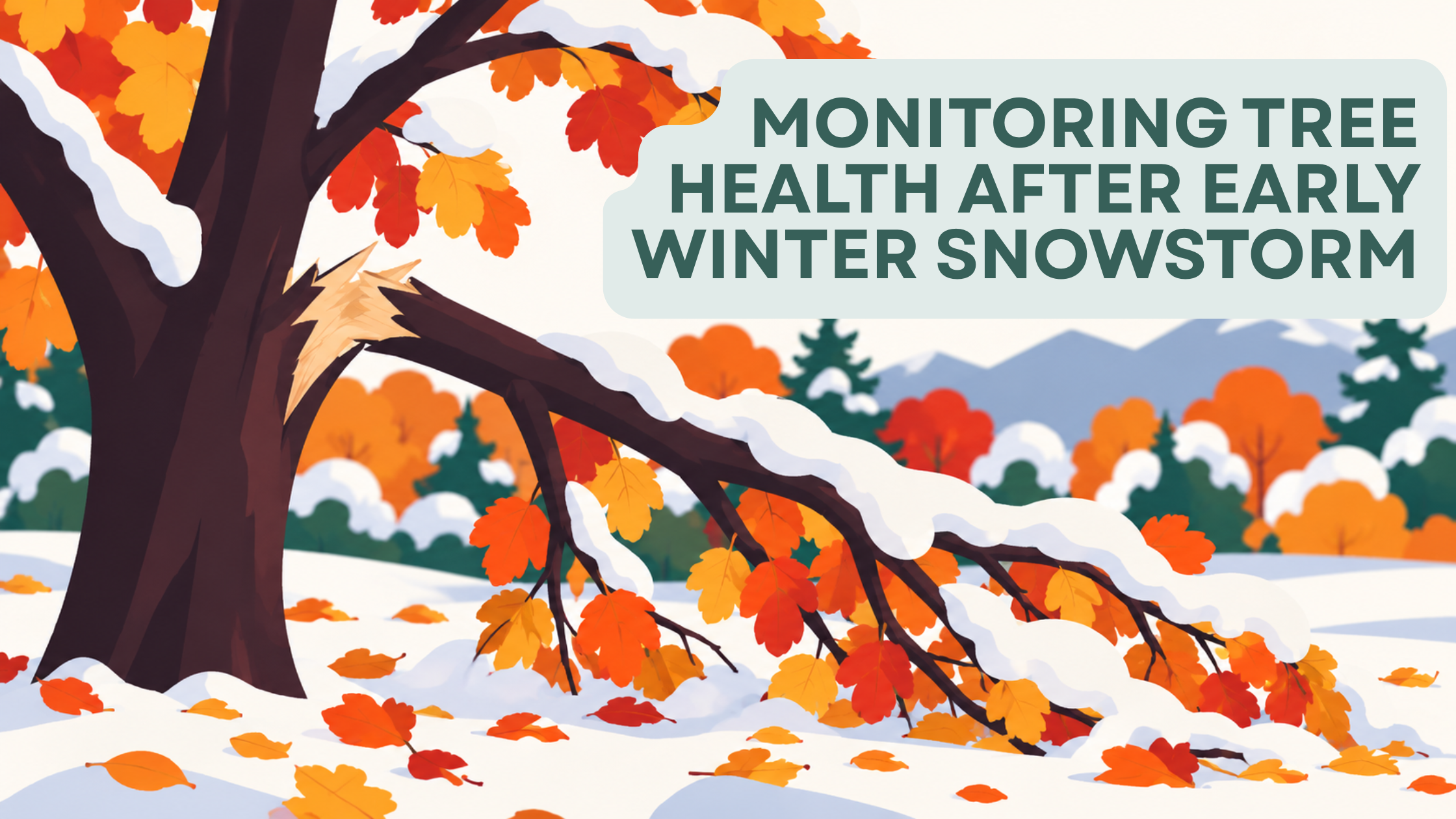 Monitoring Tree Health after Early Winter Snowstorm